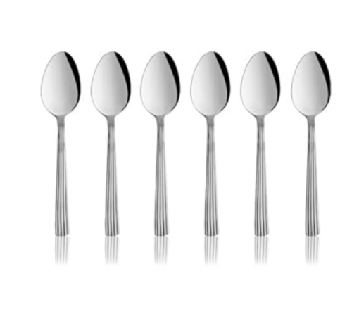 Shri & Sam Stainless Steel Shaffield Coffee Spoon,6 Pieces